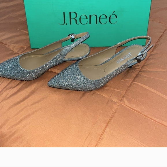 Rhinestone Sparkle Shoes J Renee New Year's Eve 🎉👠 shoes 7.5 - Picture 2 of 16